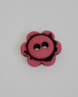 Nappi Kukka roosa 14 mm
