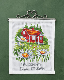 Kirjontapakkaus Seinävaate Tervetuloa