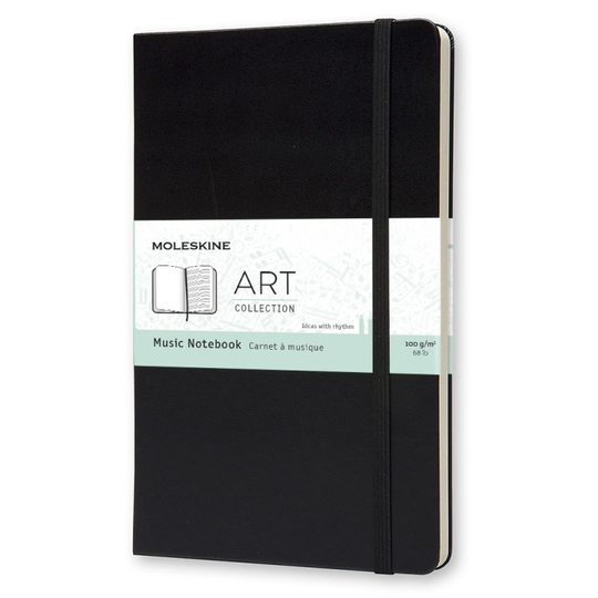 Moleskine Art Music Notebook Large Musta