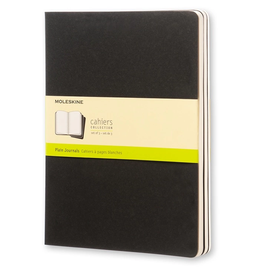 Moleskine Cahier XL Musta Ruled