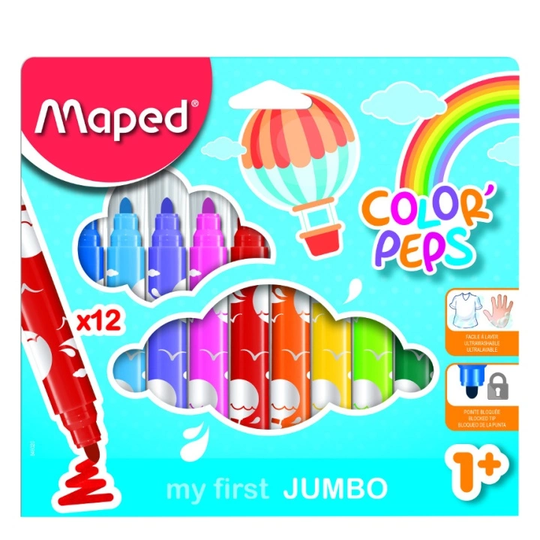 Maped Color Peps Tussikynät Jumbo 12-setti