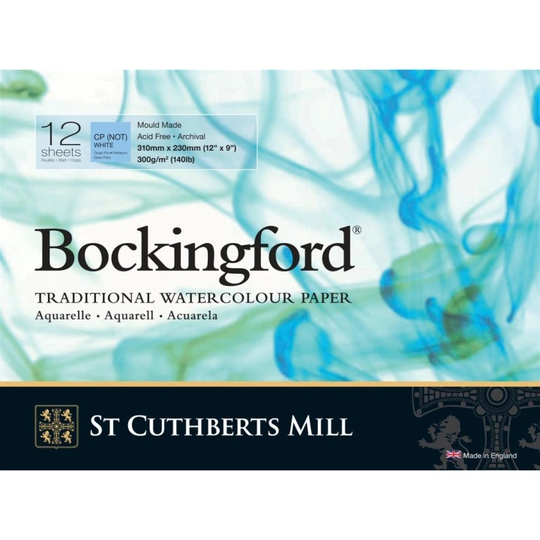 St Cuthberts Mill Bockingford Akvarelliilehtiö CP/NOT 300g 31x23cm