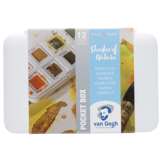 Van Gogh Pocket Box Akvarellivärit Nature 12-setti