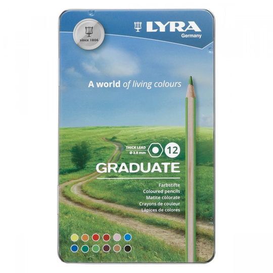 Lyra Graduate Värikynät 12-setti