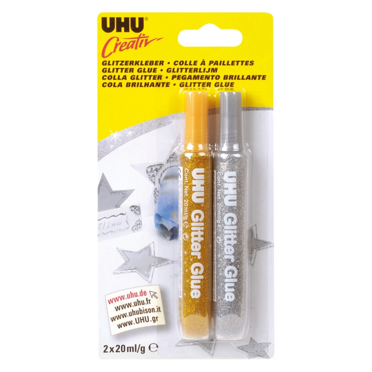 UHU Kimalleliima Gold/Silver