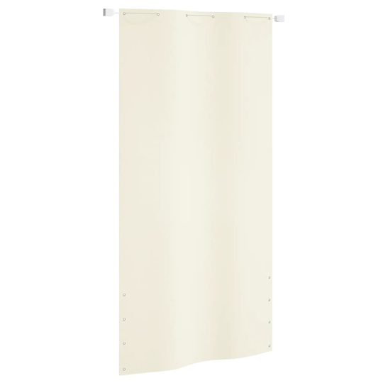 vidaXL Parvekkeen suoja kerma 120x240 cm Oxford kangas