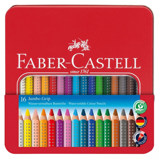 Faber-Castell Akvarellikynät Jumbo 16-setti