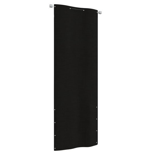 vidaXL Parvekkeen suoja musta 80x240 cm Oxford kangas