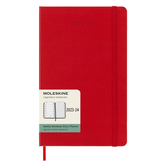 Moleskine Kalenteri 18M WeekNote Large Punainen