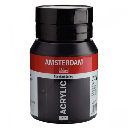 Amsterdam Akryylimaali 500 ml 735 Oxide Black