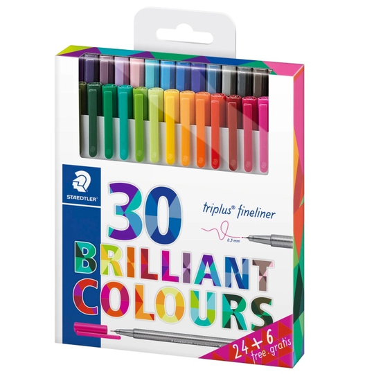 Staedtler Triplus Fineliner 30 kpl
