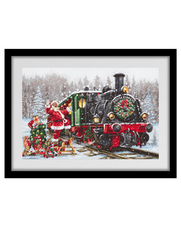Kirjontapakkaus Taulu Santa's Express