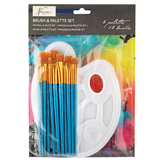 Nassau Fine Art Palette + Acrylic Sivellin 14-setti
