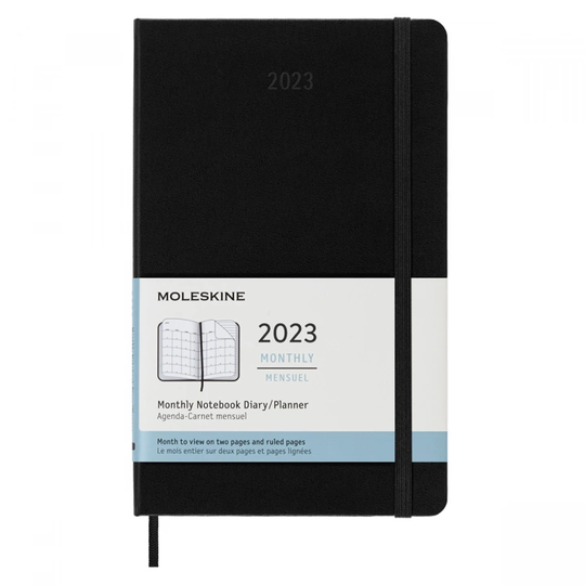 Moleskine 12M Monthly Kalenteri Hardcover Large Black