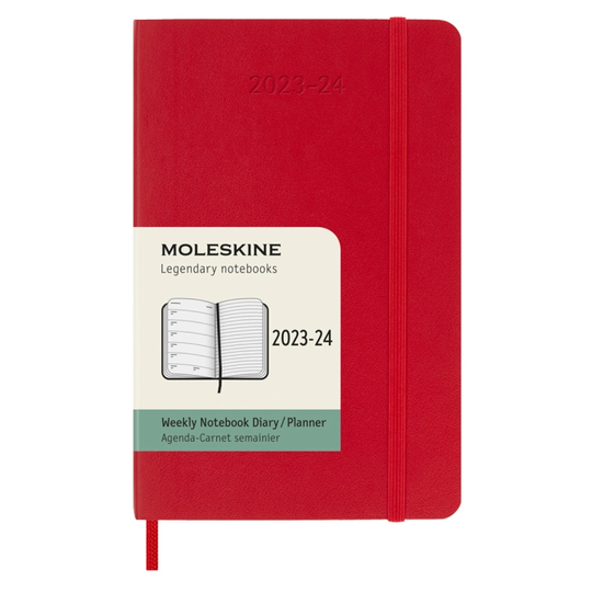 Moleskine Kalenteri 18M WeekNote Soft Cover Pocket Punainen