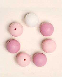 Pärlor 15 mm Rosa Mix