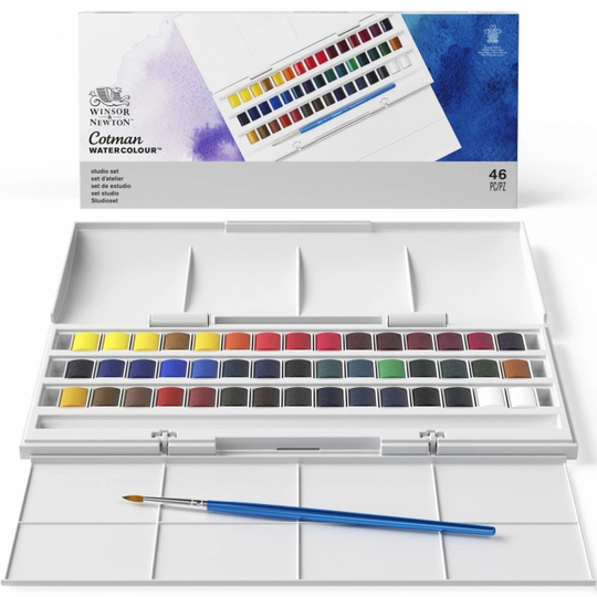 Winsor & Newton Cotman Akvarelliväri Studio setti 45 ½ - Kuppia