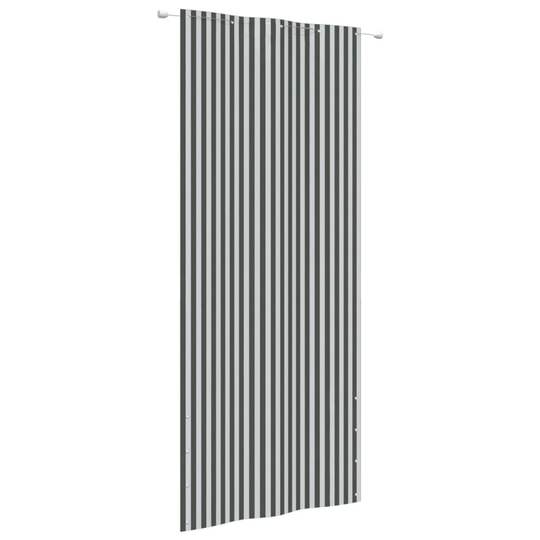 vidaXL Parvekkeen suoja antrasiitti/valkoinen 100x240 cm Oxford kangas