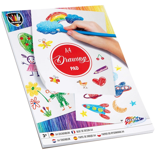 Grafix Drawing Pad Kids A4 72 sheets