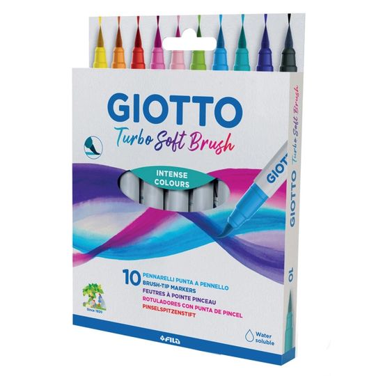 Giotto Turbo Soft Brush Pen 10-setti