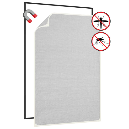 vidaXL Magneettinen hyönteisverkko ikkunaan valk. 80x120 cm lasikuitu