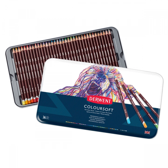 Derwent Coloursoft Värikynät 36-setti