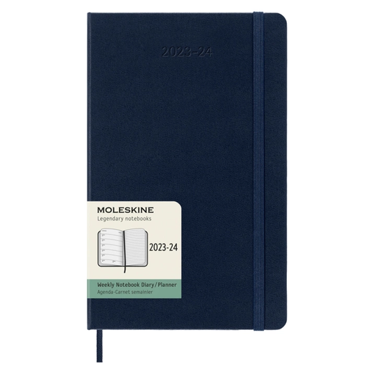 Moleskine Kalenteri 18M WeekNote Large Tummansininen