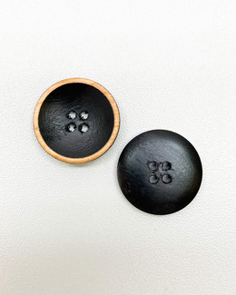Nappi 22 mm musta/puu