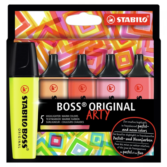Stabilo Boss Arty Warm Colors 5 kpl