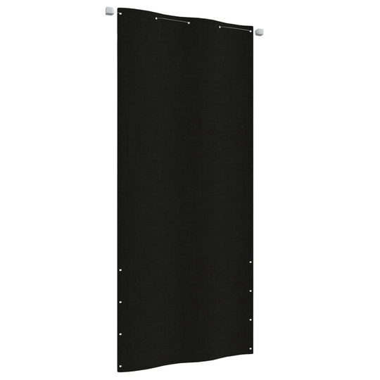 vidaXL Parvekkeen suoja musta 100x240 cm Oxford kangas