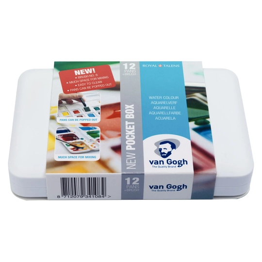 Van Gogh Pocket Box Akvarelliväri 12-setti