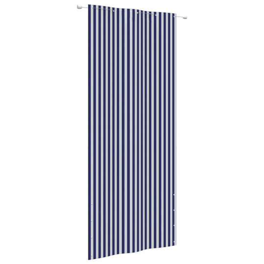 vidaXL Parvekkeen suoja sininen ja valkoinen 100x240 cm Oxford kangas