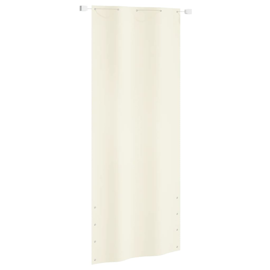 vidaXL Parvekkeen suoja kerma 100x240 cm Oxford kangas