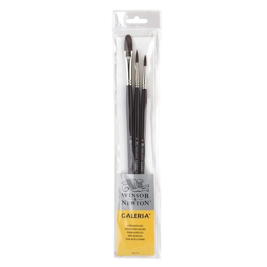 Winsor & Newton Galeria Synteettisivellin 3-setti