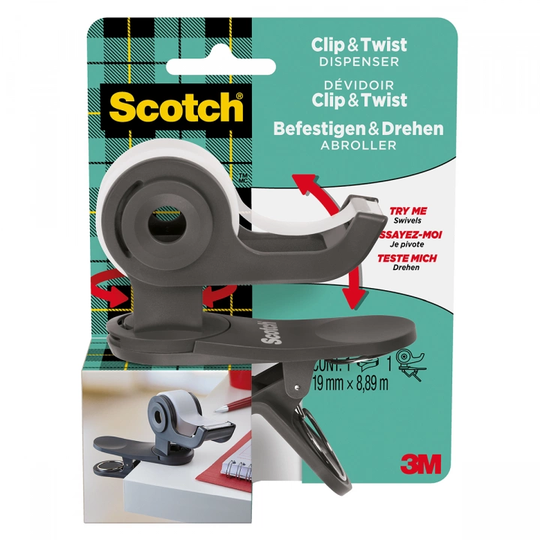 3M Scotch C19 -teippiteline Harmaa