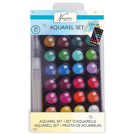 Nassau Fine Art Aquarel 28-set + accessories