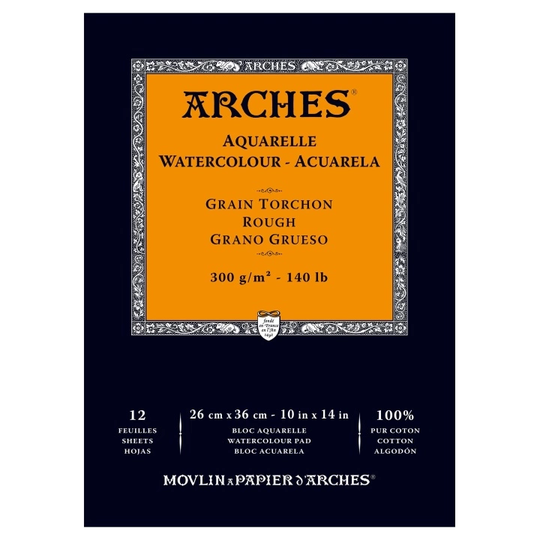 Arches Akvarellilehtiö Rough 300gx36cm 12 arkkia