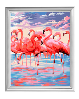 Paint by numbers Flamingoja