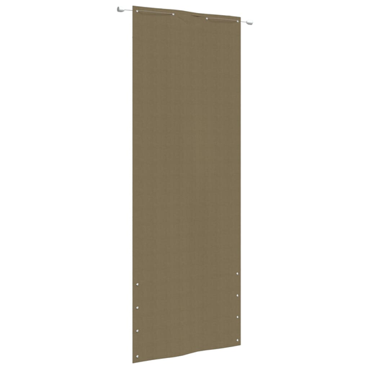 vidaXL Parvekkeen suoja taupe 80x240 cm Oxford kangas