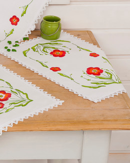 Kaitaliina Unikko lankoineen tai ilman lankoja