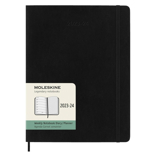 Moleskine Kalenteri 18M WeekNote Soft Cover XL Musta