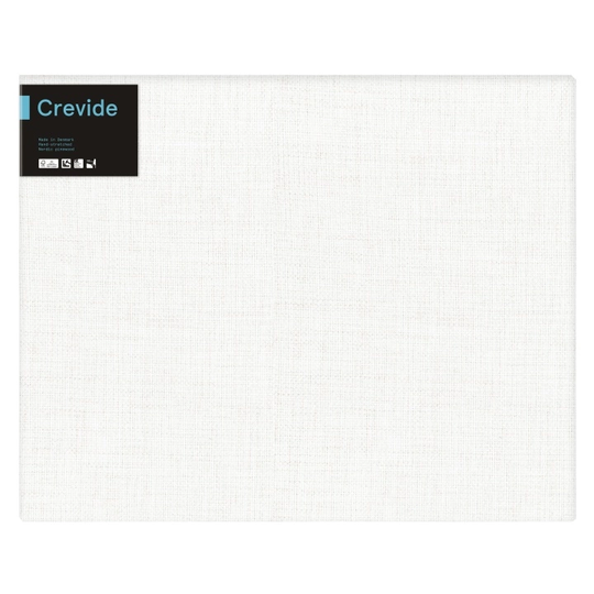 Crevide Pingotettu Canvaskangas Pellava Valkoinen 81x65