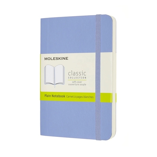 Moleskine Classic Soft Cover Pocket Hydrangea Blue Plain