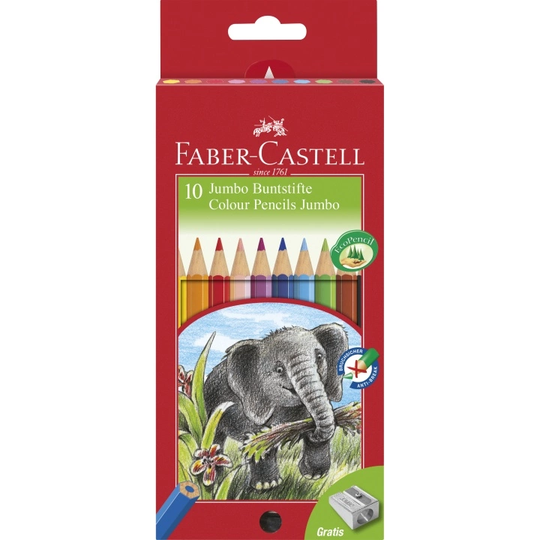 Faber-Castell Värikynät Jumbo 10-setti