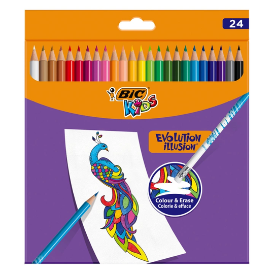 BIC Evolution Illusion Värikynät 24 kpl