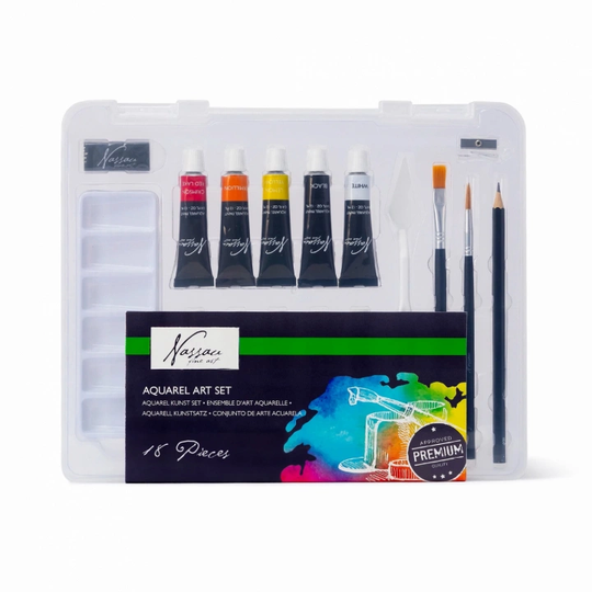 Nassau Fine Art Aquarel Kit 18-setti