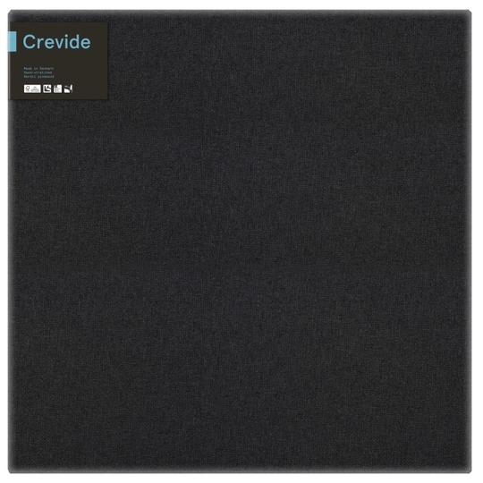 Crevide Pingotettu Canvaskangas Musta Puuvilla/Polyesteri 80x80