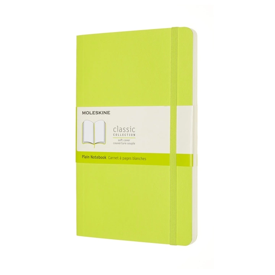 Moleskine Classic Soft Cover Large Lemon Green Plain