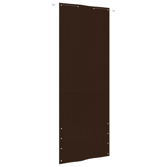 vidaXL Parvekkeen suoja ruskea 80x240 cm Oxford kangas