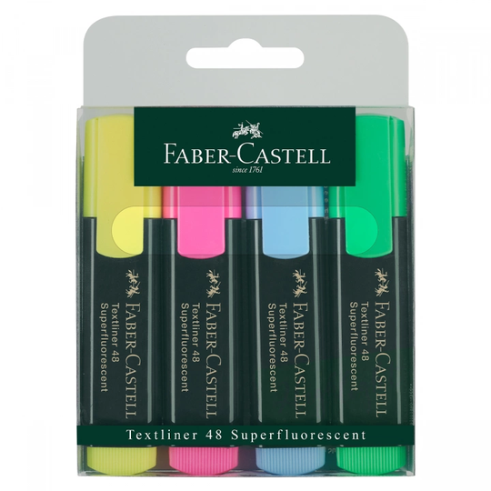 Faber-Castell Textliner 48 Korostuskynä 4 kpl